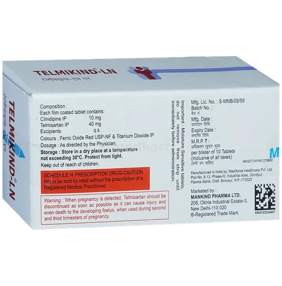 telmikind ln 40mg tablet 10's